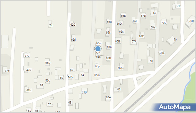 Wola Rzędzińska, Wola Rzędzińska, 65s, mapa Wola Rzędzińska