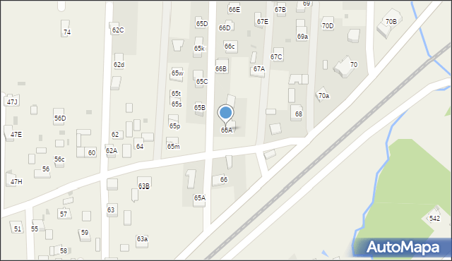 Wola Rzędzińska, Wola Rzędzińska, 66A, mapa Wola Rzędzińska