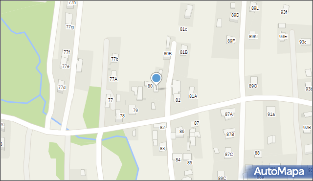 Wola Rzędzińska, Wola Rzędzińska, 80A, mapa Wola Rzędzińska