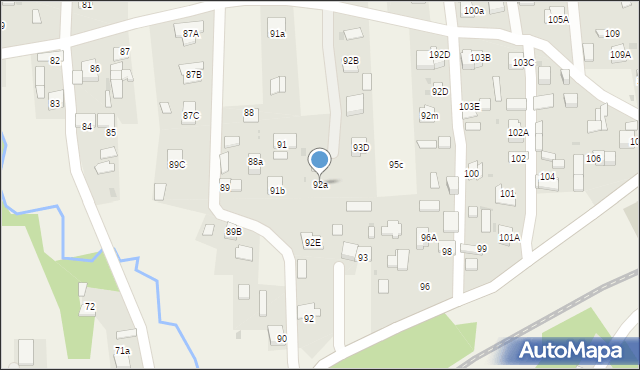 Wola Rzędzińska, Wola Rzędzińska, 92a, mapa Wola Rzędzińska