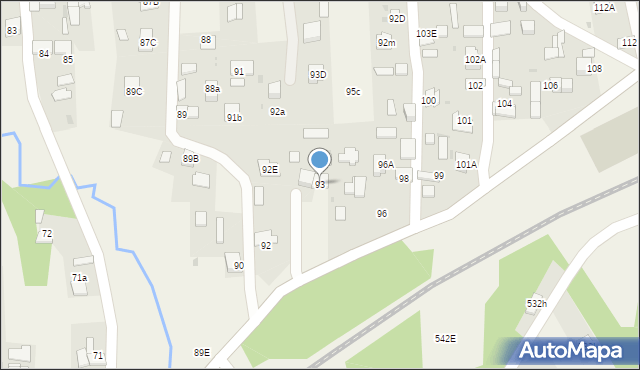 Wola Rzędzińska, Wola Rzędzińska, 93, mapa Wola Rzędzińska