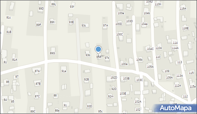 Wola Rzędzińska, Wola Rzędzińska, 95A, mapa Wola Rzędzińska