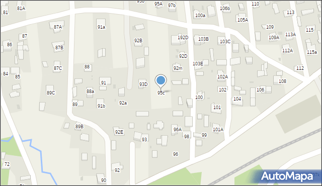 Wola Rzędzińska, Wola Rzędzińska, 95c, mapa Wola Rzędzińska