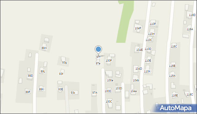 Wola Rzędzińska, Wola Rzędzińska, 97f, mapa Wola Rzędzińska