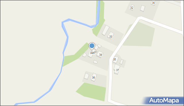 Wola Sękowa, Wola Sękowa, 34A, mapa Wola Sękowa