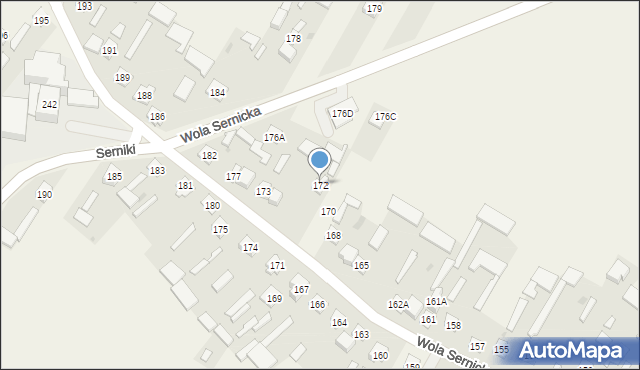 Wola Sernicka, Wola Sernicka, 172, mapa Wola Sernicka