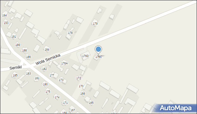 Wola Sernicka, Wola Sernicka, 176C, mapa Wola Sernicka