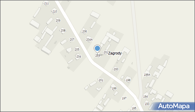 Wola Sernicka, Wola Sernicka, 203, mapa Wola Sernicka