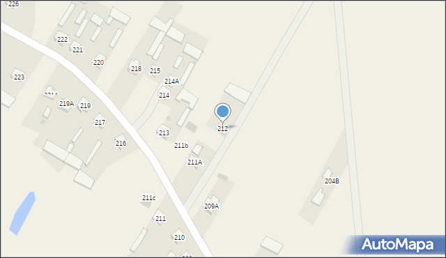 Wola Sernicka, Wola Sernicka, 212, mapa Wola Sernicka