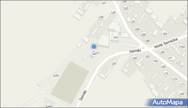 Wola Sernicka, Wola Sernicka, 243, mapa Wola Sernicka