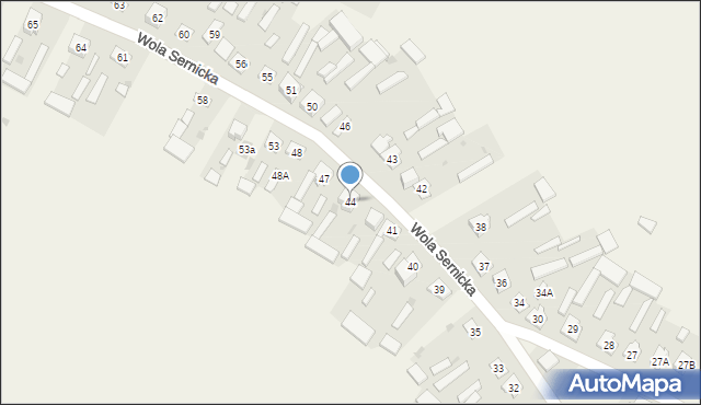 Wola Sernicka, Wola Sernicka, 44, mapa Wola Sernicka