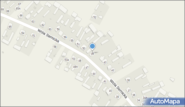 Wola Sernicka, Wola Sernicka, 46, mapa Wola Sernicka