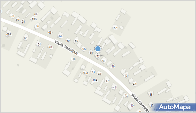 Wola Sernicka, Wola Sernicka, 51, mapa Wola Sernicka