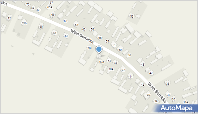 Wola Sernicka, Wola Sernicka, 54, mapa Wola Sernicka