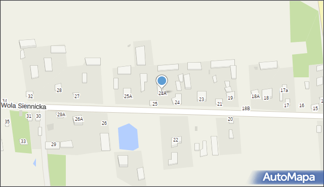 Wola Siennicka, Wola Siennicka, 24A, mapa Wola Siennicka