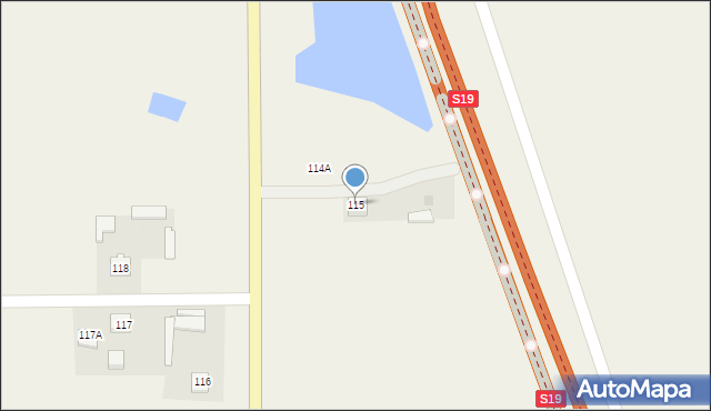 Wola Skromowska, Wola Skromowska, 115, mapa Wola Skromowska