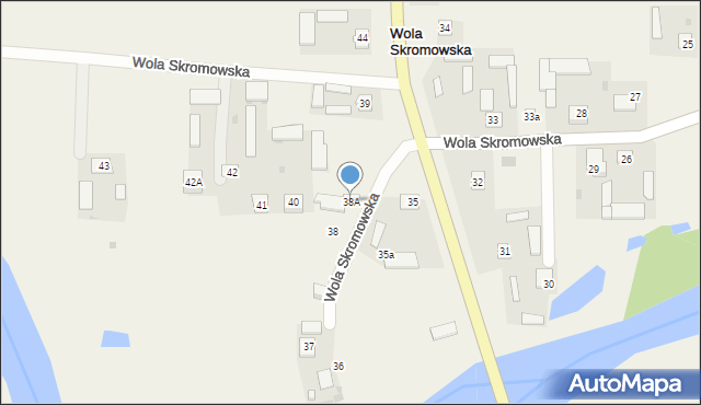 Wola Skromowska, Wola Skromowska, 38A, mapa Wola Skromowska