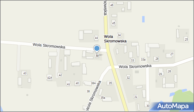 Wola Skromowska, Wola Skromowska, 39, mapa Wola Skromowska