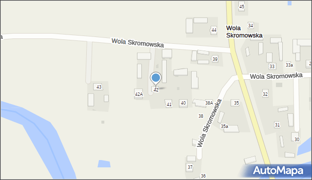 Wola Skromowska, Wola Skromowska, 42, mapa Wola Skromowska