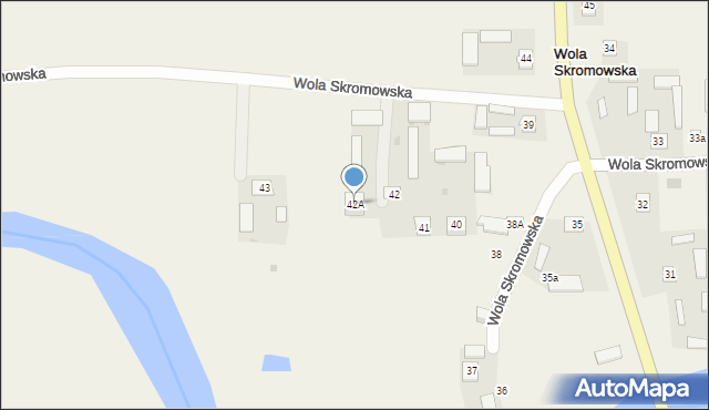 Wola Skromowska, Wola Skromowska, 42A, mapa Wola Skromowska