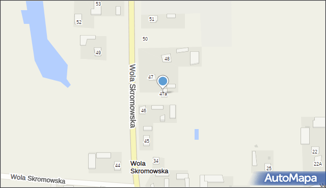 Wola Skromowska, Wola Skromowska, 47a, mapa Wola Skromowska