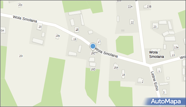 Wola Smolana, Wola Smolana, 16C, mapa Wola Smolana