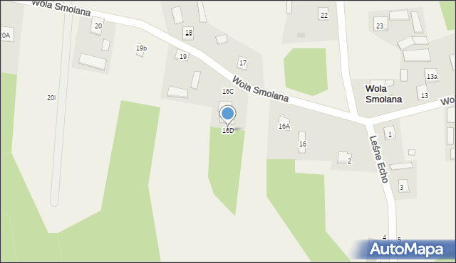 Wola Smolana, Wola Smolana, 16D, mapa Wola Smolana