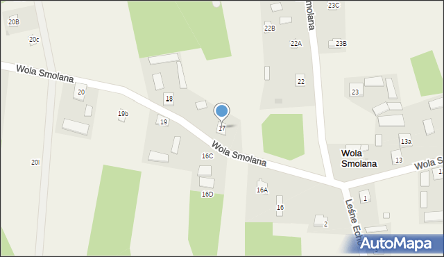 Wola Smolana, Wola Smolana, 17, mapa Wola Smolana