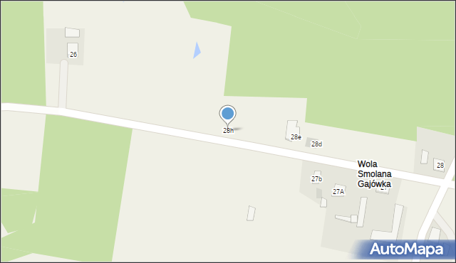 Wola Smolana, Wola Smolana, 28h, mapa Wola Smolana