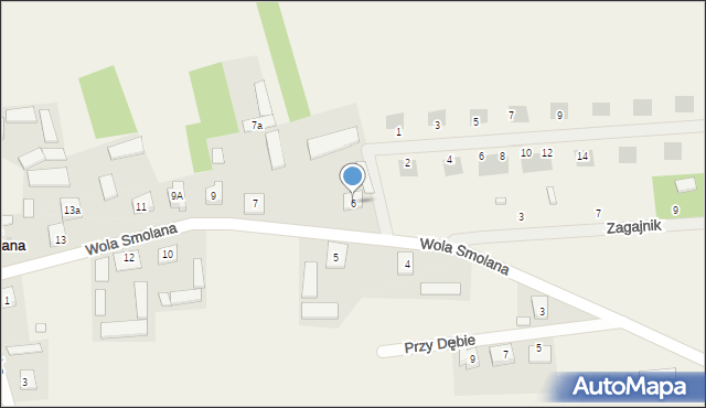 Wola Smolana, Wola Smolana, 6, mapa Wola Smolana