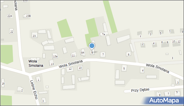 Wola Smolana, Wola Smolana, 9, mapa Wola Smolana