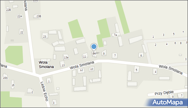 Wola Smolana, Wola Smolana, 9A, mapa Wola Smolana