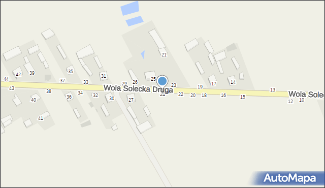 Wola Solecka Druga, Wola Solecka Druga, 24, mapa Wola Solecka Druga