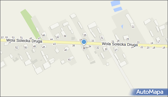 Wola Solecka Druga, Wola Solecka Druga, 36, mapa Wola Solecka Druga