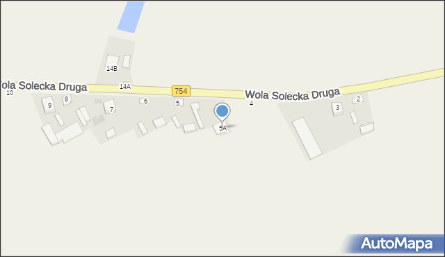 Wola Solecka Druga, Wola Solecka Druga, 5A, mapa Wola Solecka Druga