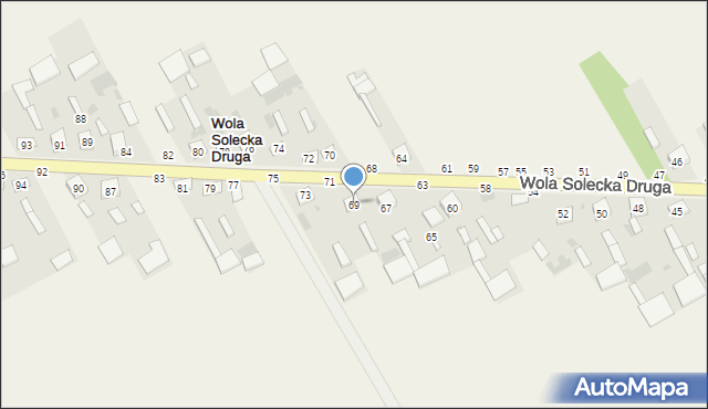 Wola Solecka Druga, Wola Solecka Druga, 69, mapa Wola Solecka Druga