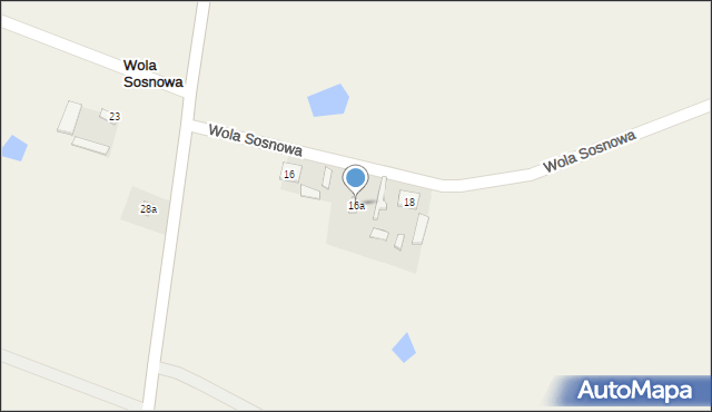 Wola Sosnowa, Wola Sosnowa, 16a, mapa Wola Sosnowa