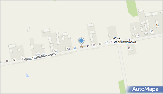 Wola Stanisławowska, Wola Stanisławowska, 50, mapa Wola Stanisławowska