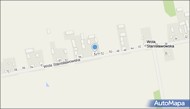 Wola Stanisławowska, Wola Stanisławowska, 54, mapa Wola Stanisławowska