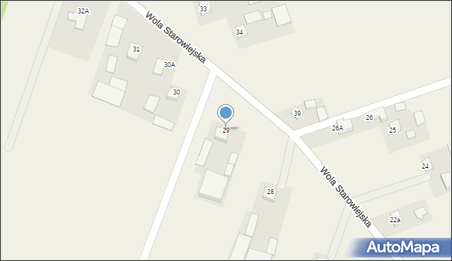 Wola Starowiejska, Wola Starowiejska, 29, mapa Wola Starowiejska