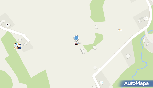 Wola Stróska, Wola Stróska, 115, mapa Wola Stróska