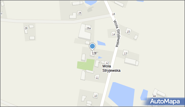 Wola Stryjewska, Wola Stryjewska, 12a, mapa Wola Stryjewska