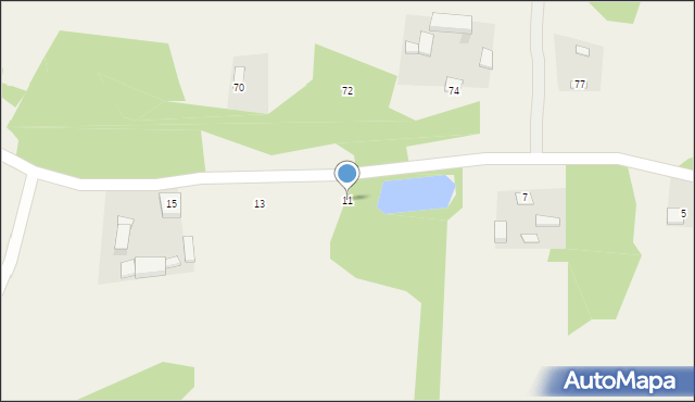 Wola Studzieńska, Wola Studzieńska, 11, mapa Wola Studzieńska