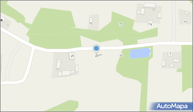 Wola Studzieńska, Wola Studzieńska, 13, mapa Wola Studzieńska