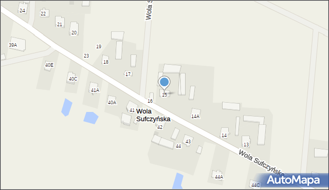 Wola Sufczyńska, Wola Sufczyńska, 15, mapa Wola Sufczyńska