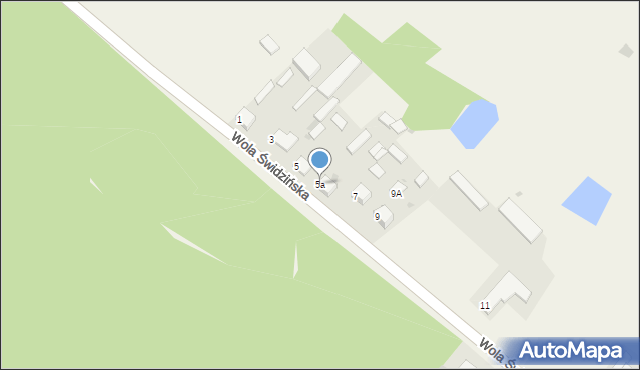 Wola Świdzińska, Wola Świdzińska, 5a, mapa Wola Świdzińska