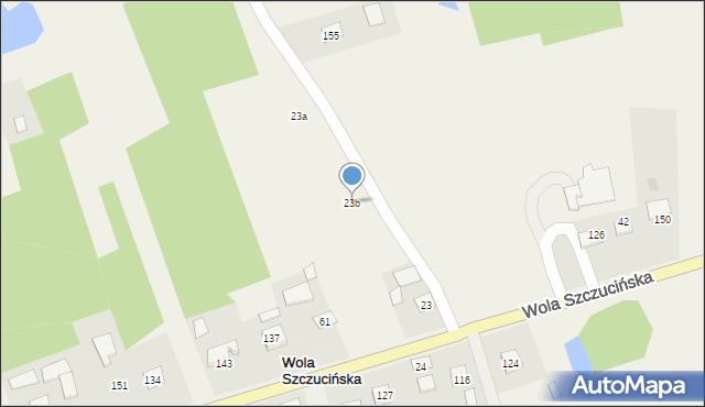 Wola Szczucińska, Wola Szczucińska, 23b, mapa Wola Szczucińska