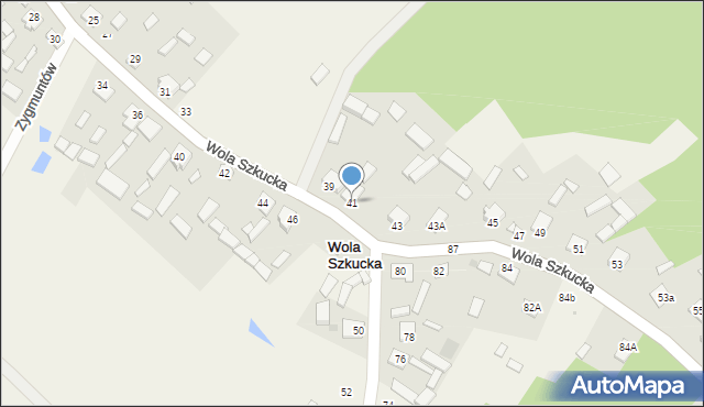 Wola Szkucka, Wola Szkucka, 41, mapa Wola Szkucka