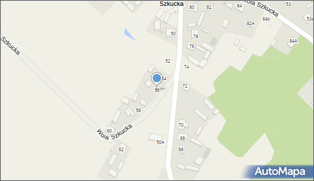 Wola Szkucka, Wola Szkucka, 56, mapa Wola Szkucka