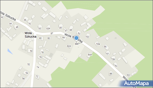 Wola Szkucka, Wola Szkucka, 84b, mapa Wola Szkucka